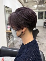 ジーレ(jiire)&nbsp;刈り上げショート　ディープパープル