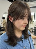 ブリーチハイライト髪質改善ダブルカラーレイヤーカット