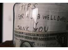 オールドカットクラブ(OLD CUT CLUB)の雰囲気（「GOOD VIBES & GOOD TIPS. THANK YOU.」）