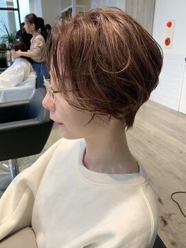 アーロン(aaron) 【サロンワーク】外国人風柔らかなハンサムショート。