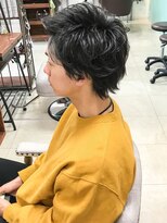 アンルポン(un.le.pont)&nbsp;[m]かき上げヘアショートレイヤーアップバング無造作ショート