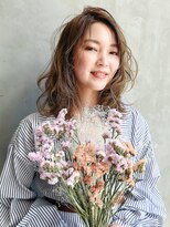 アイティーバイアルバム 八王子店(IT by ALBUM)&nbsp;ふんわりボブ_イヤリングカラーラベンダーカラー_38371