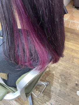 フレイムスヘアーアンドリラックス 西川口店 ピンクインナーカラー