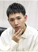 刈り上げ低めベリショクロップ風フェード