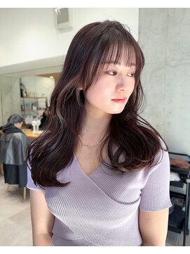 ディーエックス ウエスト(Dxxxx WEST) 韓国風くびれミディアム/艶感チョコレートブラウン