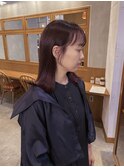 ブリーチなしでつくる秋カラー/ボルドー/ワインレッド