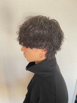 リーフ 王寺店(LEAF≠) 波巻きツイスパ×マッシュウルフ