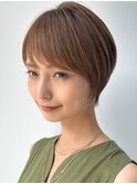 30代40代大人女性/前髪ありショートボブ/ショートヘア/髪質改善