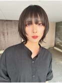 @morii_sand/オリーブベージュ/ショートボブ[大阪梅田駅]
