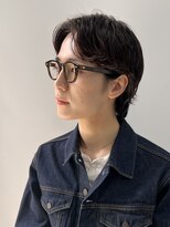 ベリーショート/ダークアッシュ/ニュアンスパーマ/韓国マッシュ