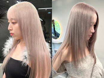 ソル ジングウマエ(SOL JINGUMAE)の写真/《*ブリーチに特化した髪質改善トリートメント◎*》毛髪補修94％で、扱いやすくツヤのある仕上がりに＊