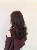 モーブカラー コテ巻き