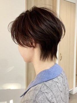 トト 船橋店(toto.) ☆細めハイライトボブフェザーショートマロンベージュ白髪[船橋]