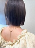 切りっぱなし　タッセルボブ　質感再生　髪質改善　ショート