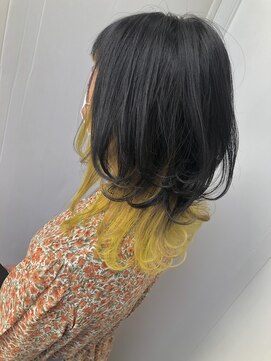 ホープ(hope) ウルフカット×インナーカラー【梅田/茶屋町/ウルフ】