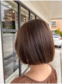 丸みショートボブで魅せる♪好感度UPスタイル