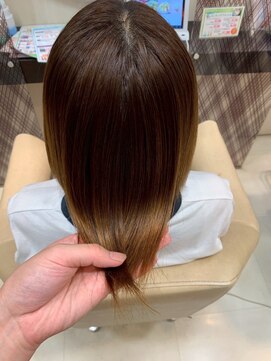 ヘアショップエヌアンドエー 久喜 栗橋店(hairshop N&A) 艶めく大人の切りっぱなしボブ/髪質改善/ツヤ感