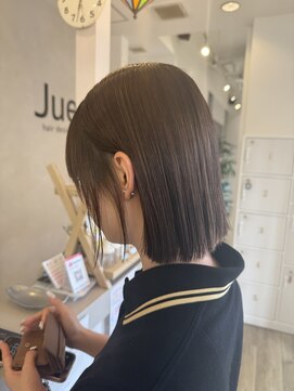 ジュエ ヘアー デザイン(Jue hair design) 酸性ストレート×タッセルボブ/ストレートパーマ/10代/20代/知立