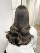 レア 表参道(L'ea)&nbsp;くびれヘアアプリコットオレンジ夏ヘアハイライトカラー