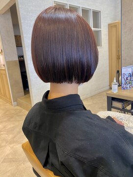 ラボヌールヘアーグレース 門前仲町店(La Bonheur hair grace) 【杉本】切りっぱなしボブ/プツッとボブ/髪質改善トリートメント
