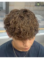 オムセラ(HOMME SERA)&nbsp;【YUKI】波巻きパーマ×ハイライト