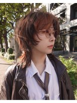 ミリム 栄矢場町店(MIRiM)&nbsp;【栄矢場町】オレンジ×ブラウンのブロックカラー