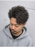 大人ツイスパ メンズパーマ 大人スタイル