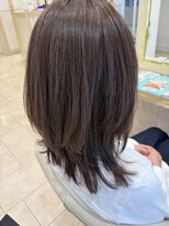 アッシュ 仙川店(Ash) 40代50代60代ミディアムレイヤー白髪ぼかしハイライト脱白髪染め