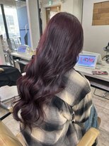 アジールヘア 所沢プロペ通り店(agir hair) レッドブラウン ブリーチなしダブルカラー