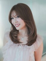オモチャ 銀座(OMOCHA)&nbsp;顔周りレイヤーカット/小顔韓国くびれミディヘア