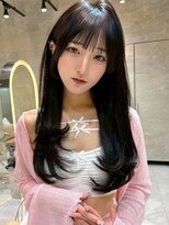 レーヴバイロンド 仙台(Reve by Lond)&nbsp;顔周りレイヤー髪質改善ダークグレージュ前髪カット縮毛矯正仙台