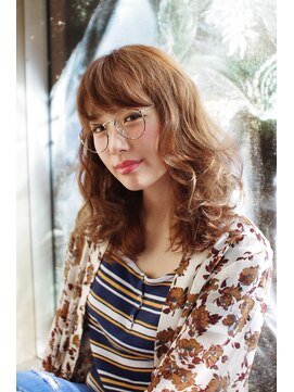 アクセル エルヴェ 城東店(AXCEL E'LEVER) メガネ×無造作カール