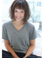 ケアウメダ(CARE UMEDA)&nbsp;【CARE UMEDA】外ハネお洒落ワンレンボブ 　オン眉　徳田圭吾