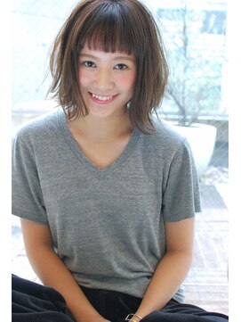 ケアウメダ(CARE UMEDA) 【CARE UMEDA】外ハネお洒落ワンレンボブ 　オン眉　徳田圭吾