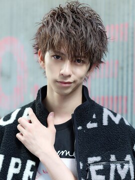 リップス 池袋(LIPPS) スパイラルパーマショートレイヤーソフトツーブロックマッシュ