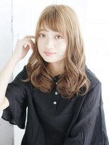 ヘアメイク ナル(hair make nalu) 透け感バングのボリュームミックスカール
