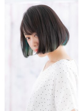 ミック ヘアアンドビューティー 大山店(miq  Hair&Beauty) インナーカラーで個性的☆カラーバターワンカールボブb