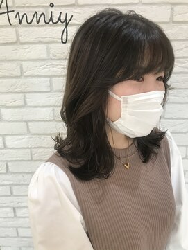 アニー ヘアーアンドスパ(Anniy) #外ハネミディ