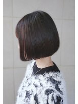 ヘアーデザイン ミヤビ 広尾(HAIR DESIGN MIYABI) クールでキュート　ストレート　艶ミニボブ