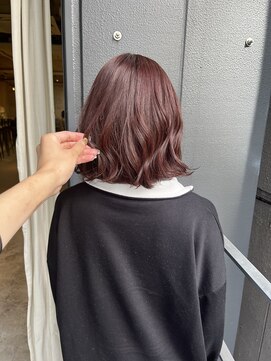 ロロ(ro-ro) 【恵比寿ro-ro】ミディアムウェーブ×ルビーピンク