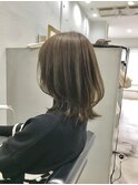 ★ひし形ミディ★オリーブベージュ★