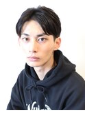 【 I. 】刈り上げツーブロックアップバング短髪黒髪 川口