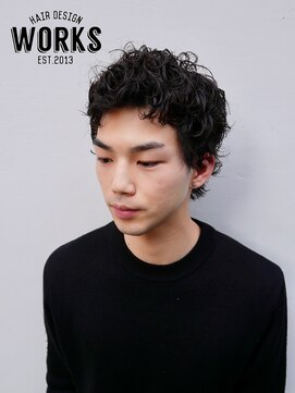 ワークス ヘアデザイン(WORKS HAIR DESIGN) メンズウルフショートヘアパーマ