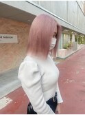 blondeに落ちる"pink color"