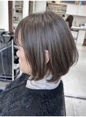 白髪ぼかし×ラベンダーグレージュ