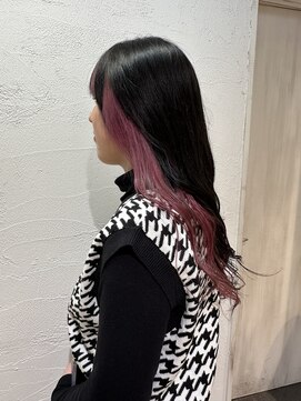 アジールヘア 池袋東口店(agir hair) 大人可愛い似合わせイメチェン透明感ピンクイヤリングカラー池袋