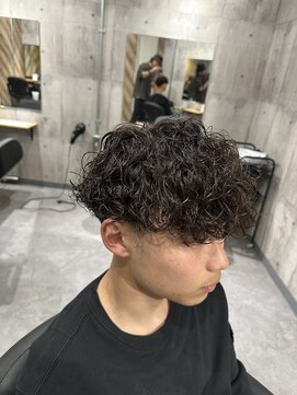 ビカムメンズヘアー 栄店(become men's hair) 【波巻きプードルパーマ×マッシュ】名古屋/栄/メンズ/カット