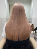 ミルクティーピンクベージュくすみピンクハイトーン