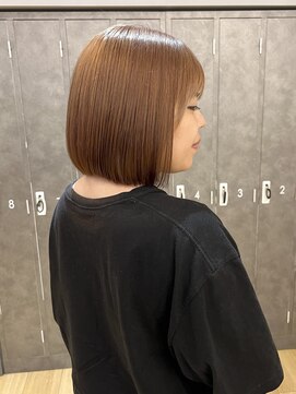 ジアン バイ ミルボン NU茶屋町+(GIEN by milbon) ボブスタイル/切りっぱなしボブ