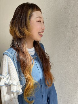 ビビグランジュテ(BiBi) エンドカラー・イエローオレンジ